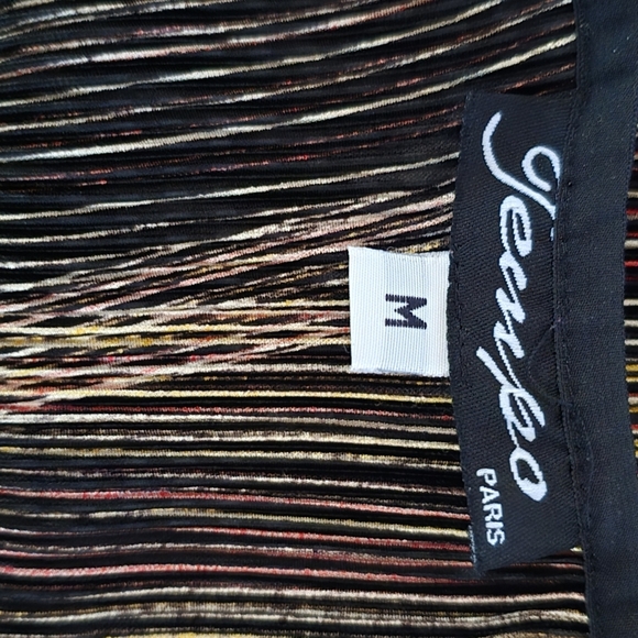 🌈 Tempo Paris Y2K 90s Abstract Striped Knit Maxi Skirt Red Black M - Picture 7 of 7